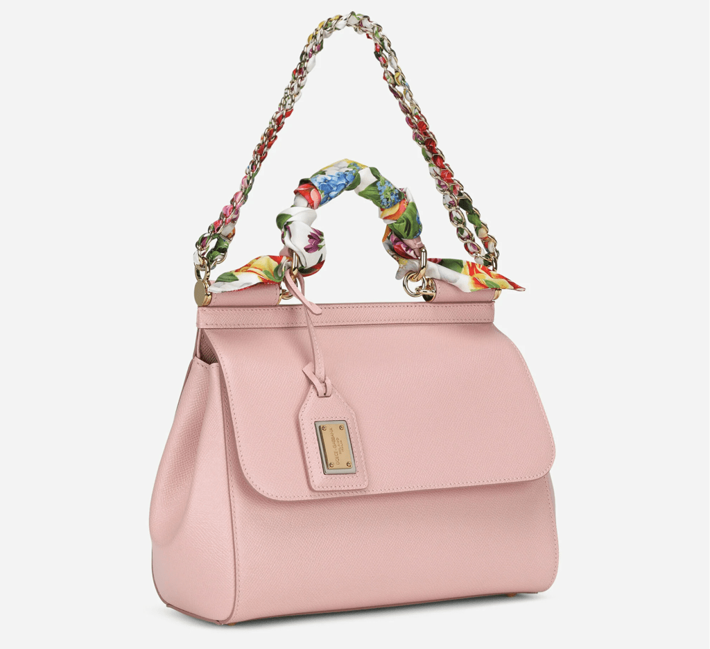 Túi Dolce & Gabbana Medium 'Scraf Pink' BB6002B58758H402 - Ảnh 3