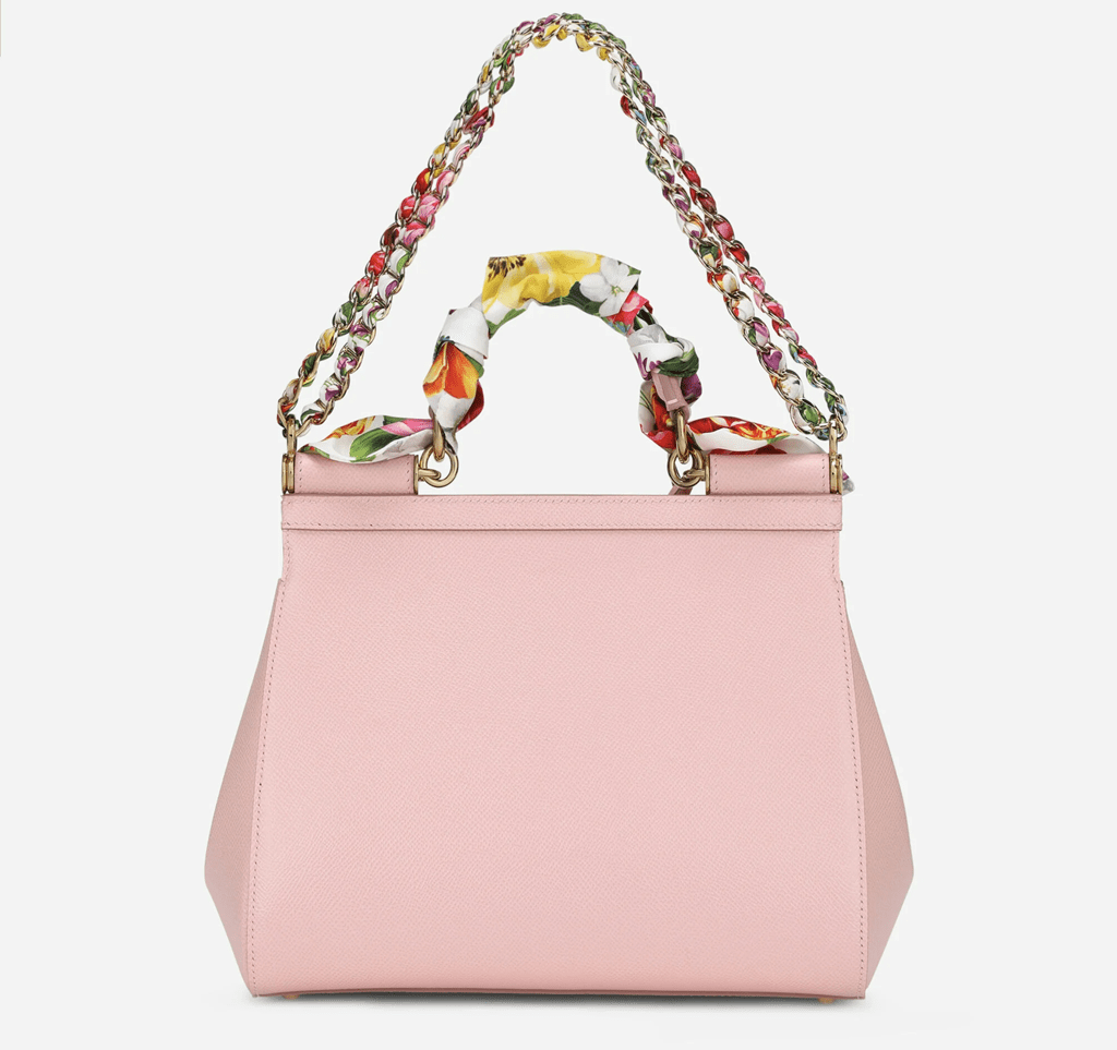 Túi Dolce & Gabbana Medium 'Scraf Pink' BB6002B58758H402 - Ảnh 4