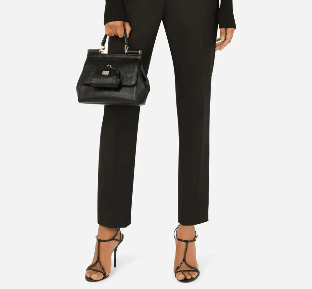 Alternative view of Túi Dolce & Gabbana Small Calf Skin Sicily Bag 'Black' BB6003A100380999