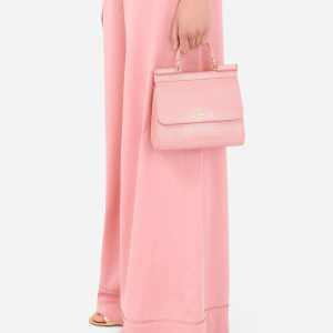 Alternative view of Túi Dolce & Gabbana Small Sicily Bag In Dauphine Calfskin 'Pink' BB6003A109587414