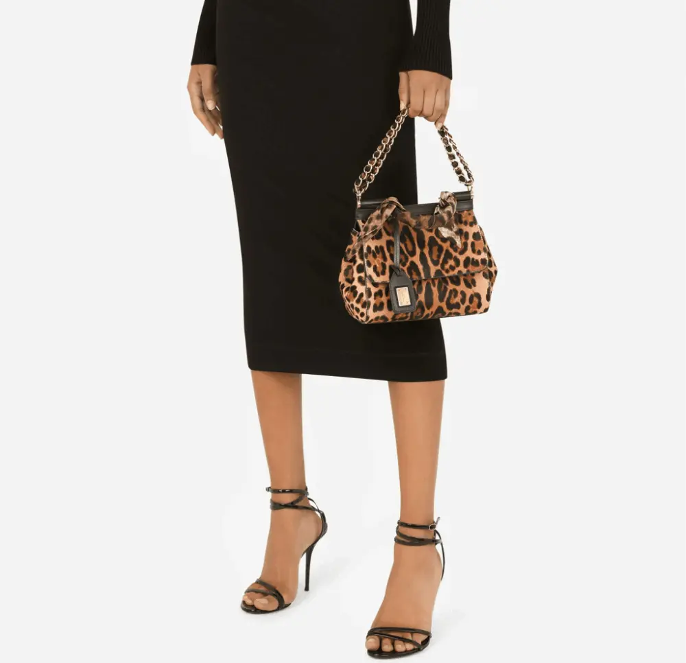 Alternative view of Túi Dolce & Gabbana Pony Hair 'Leopard Print' BB6003AY086HAALM