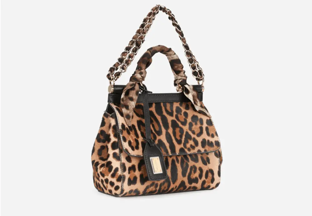Túi Dolce & Gabbana Pony Hair 'Leopard Print' BB6003AY086HAALM - Ảnh 3
