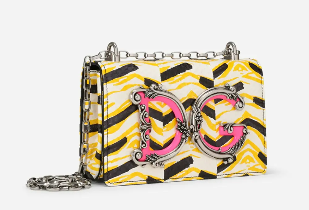 Túi Dolce & Gabbana Printed Elaphe DG Girls Bag BB6498AY0498G126 - Ảnh 3