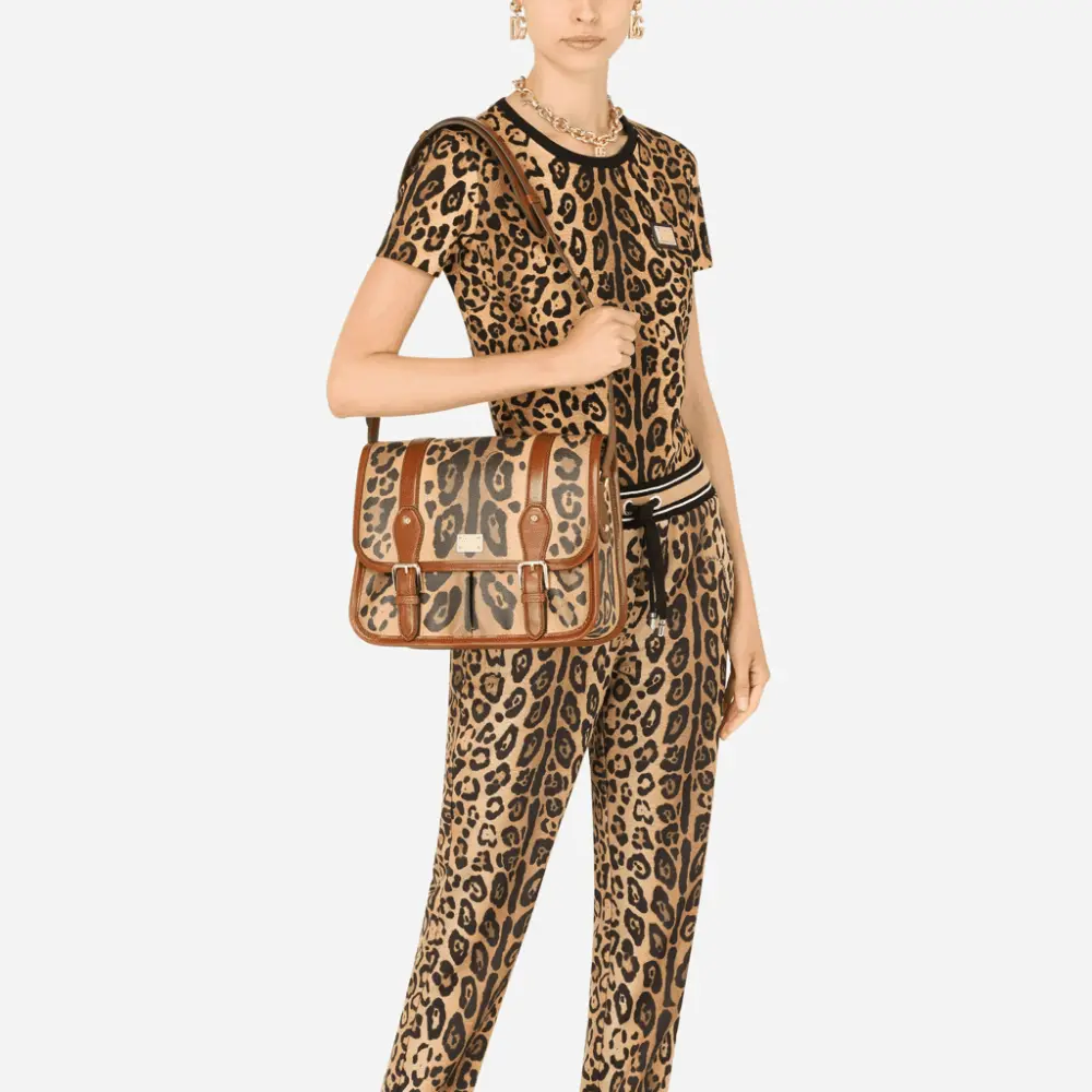 Alternative view of Túi Dolce & Gabbana Crespo 'Leopard Print' BB6817AW384HYNBM