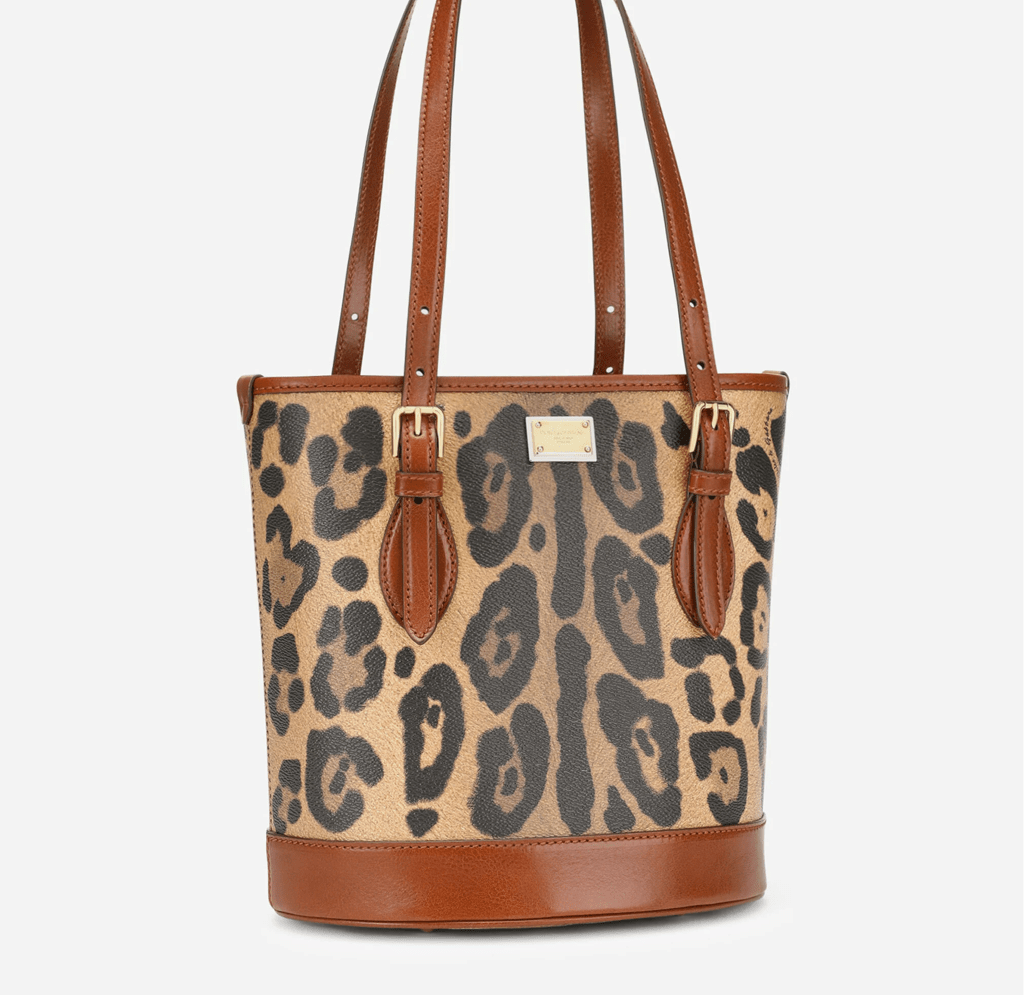 Túi Dolce & Gabbana Bucket 'Leopard' BB6830AW384HYNBM - Ảnh 3