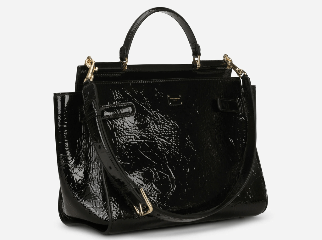 Túi Dolce & Gabbana Sicily 62 Leather 'Black' BB6891AY01980999 - Ảnh 3