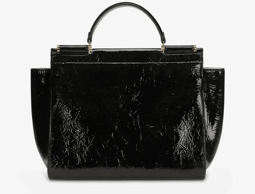 Túi Dolce & Gabbana Sicily 62 Leather 'Black' BB6891AY01980999 - Ảnh 4