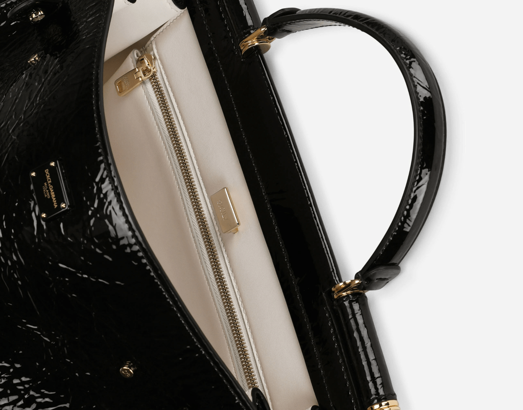 Túi Dolce & Gabbana Sicily 62 Leather 'Black' BB6891AY01980999 - Ảnh 5