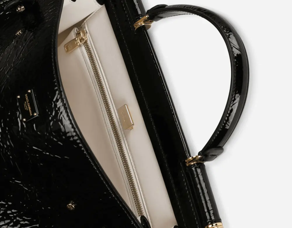 Túi Dolce & Gabbana Sicily 62 Leather 'Black' BB6891AY01980999 - Ảnh 5