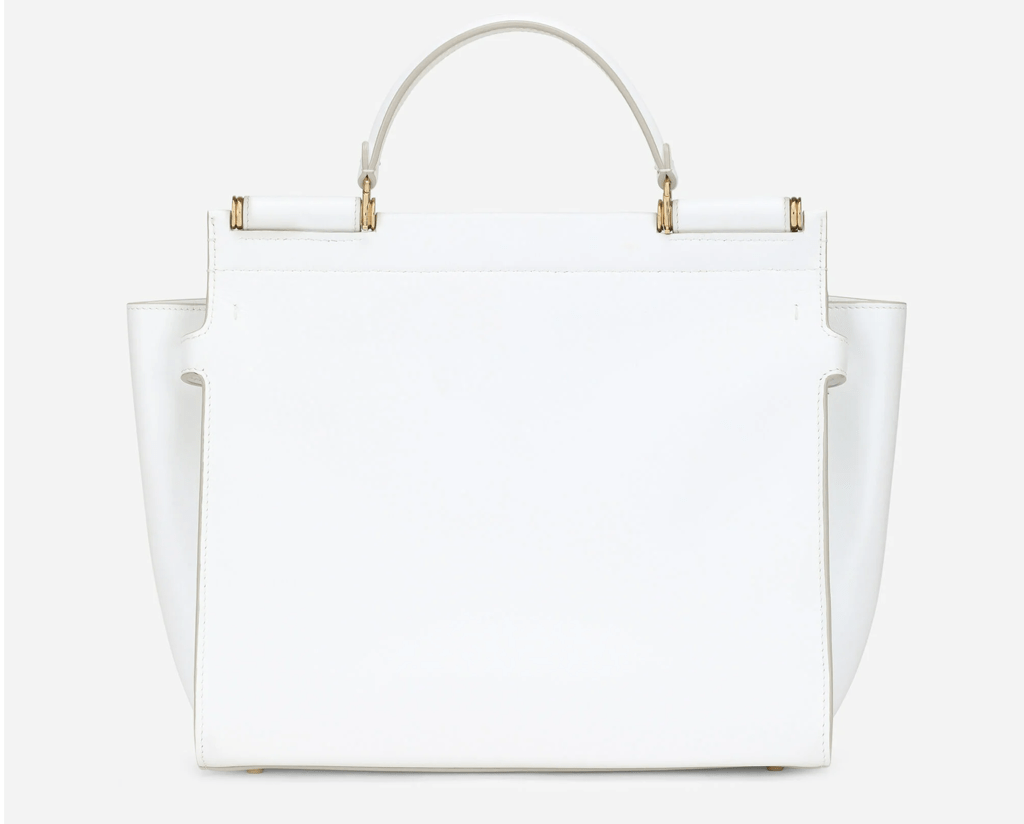 Túi Dolce & Gabbana Sicily 62 Calfskin 'White' BB6891AY20689642 - Ảnh 4
