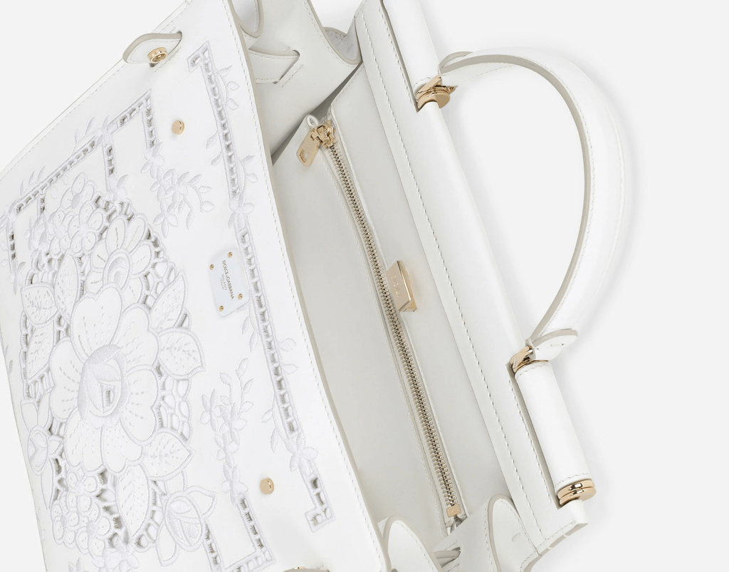 Túi Dolce & Gabbana Sicily 62 Calfskin 'White' BB6891AY20689642 - Ảnh 5