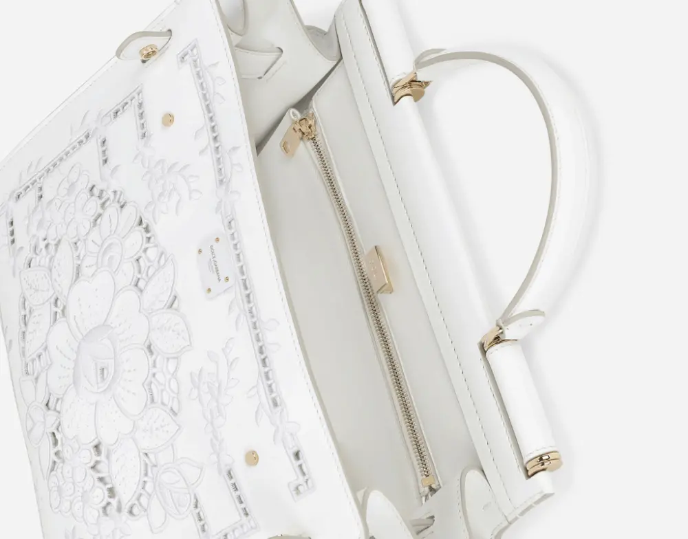 Túi Dolce & Gabbana Sicily 62 Calfskin 'White' BB6891AY20689642 - Ảnh 5