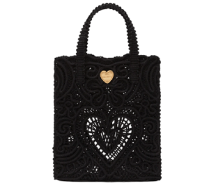 Túi Dolce & Gabbana Small Cordonetto Lace Shopper 'Black' BB6926AW71780999