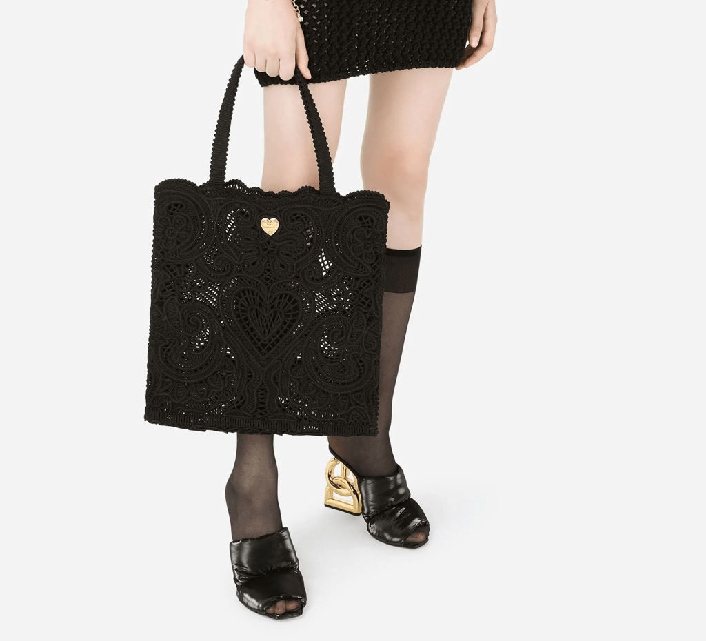 Túi Dolce & Gabbana Beatrice Shopper 'Black' BB6927AW71780999 - Ảnh 2