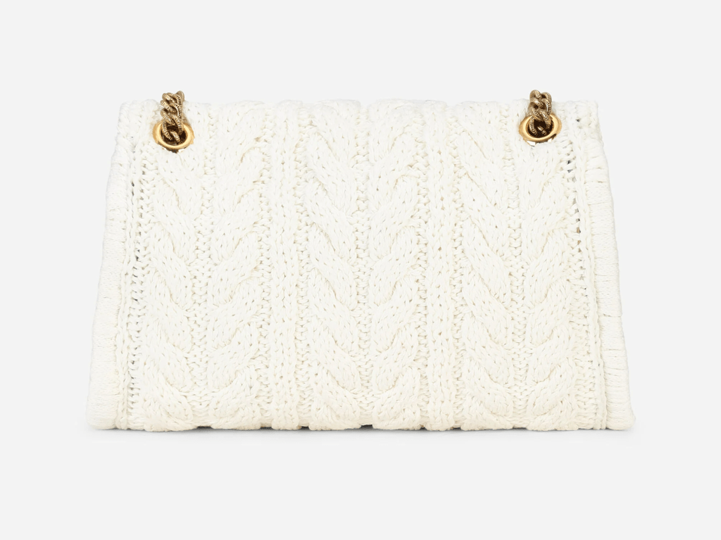 Túi Dolce & Gabbana Large Knit Devotion Shoulder Bag 'White' BB6949AQ14980001 - Ảnh 3