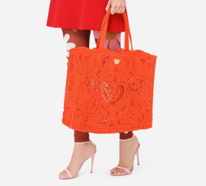 Alternative view of Túi Dolce & Gabbana Large Cordonetto Beatric Shopper 'Orange' BB6957AW71780244