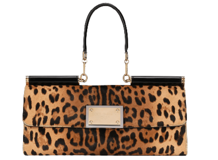 Túi Dolce & Gabbana 90es Sicily Bag In 'Leopard-Print Pony Hair' BB7007AQ291HAALM