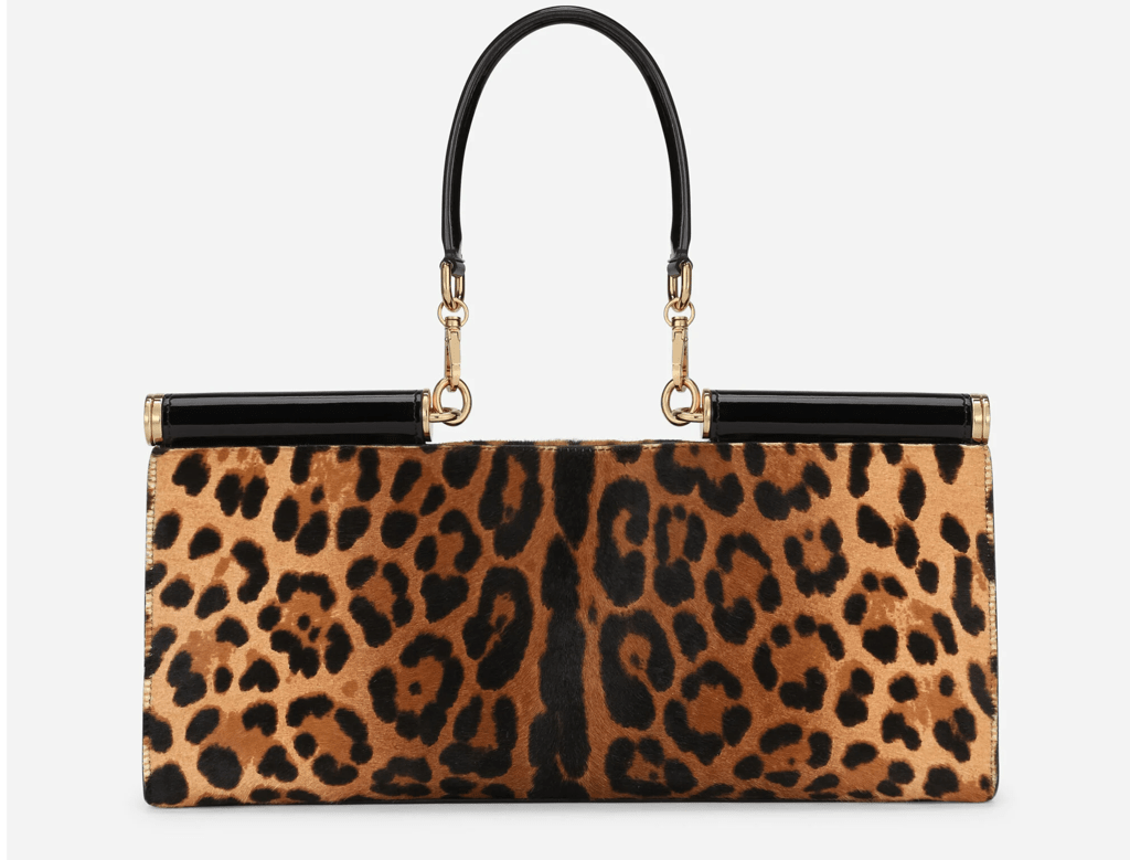 Túi Dolce & Gabbana 90es Sicily Bag In 'Leopard-Print Pony Hair' BB7007AQ291HAALM - Ảnh 4