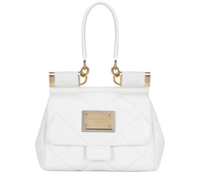 Túi Dolce & Gabbana Medium 90s Sicily Bag In Quilted Aria Calfskin 'White' BB7018AW59180002