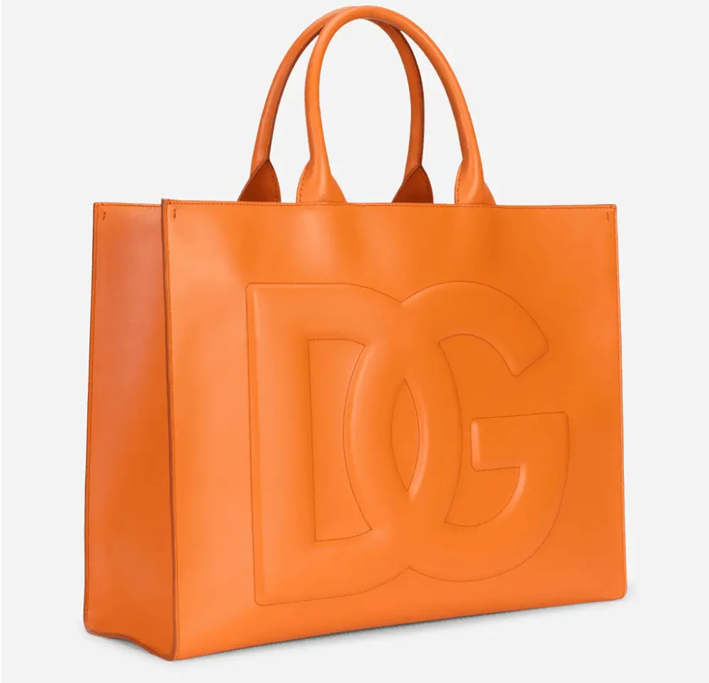 Túi Dolce & Gabbana Large Calfskin DG Daily Shopper 'Orange' BB7022AQ26980243 - Ảnh 3