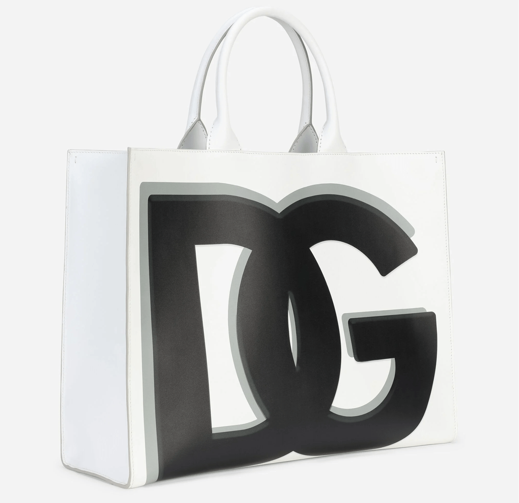 Túi Dolce & Gabbana DG Logo Print 'White' BB7022AQ276HASXN - Ảnh 3
