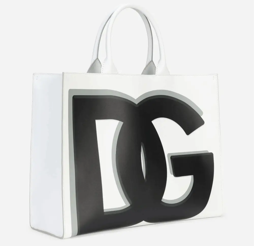 Túi Dolce & Gabbana DG Logo Print 'White' BB7022AQ276HASXN - Ảnh 3