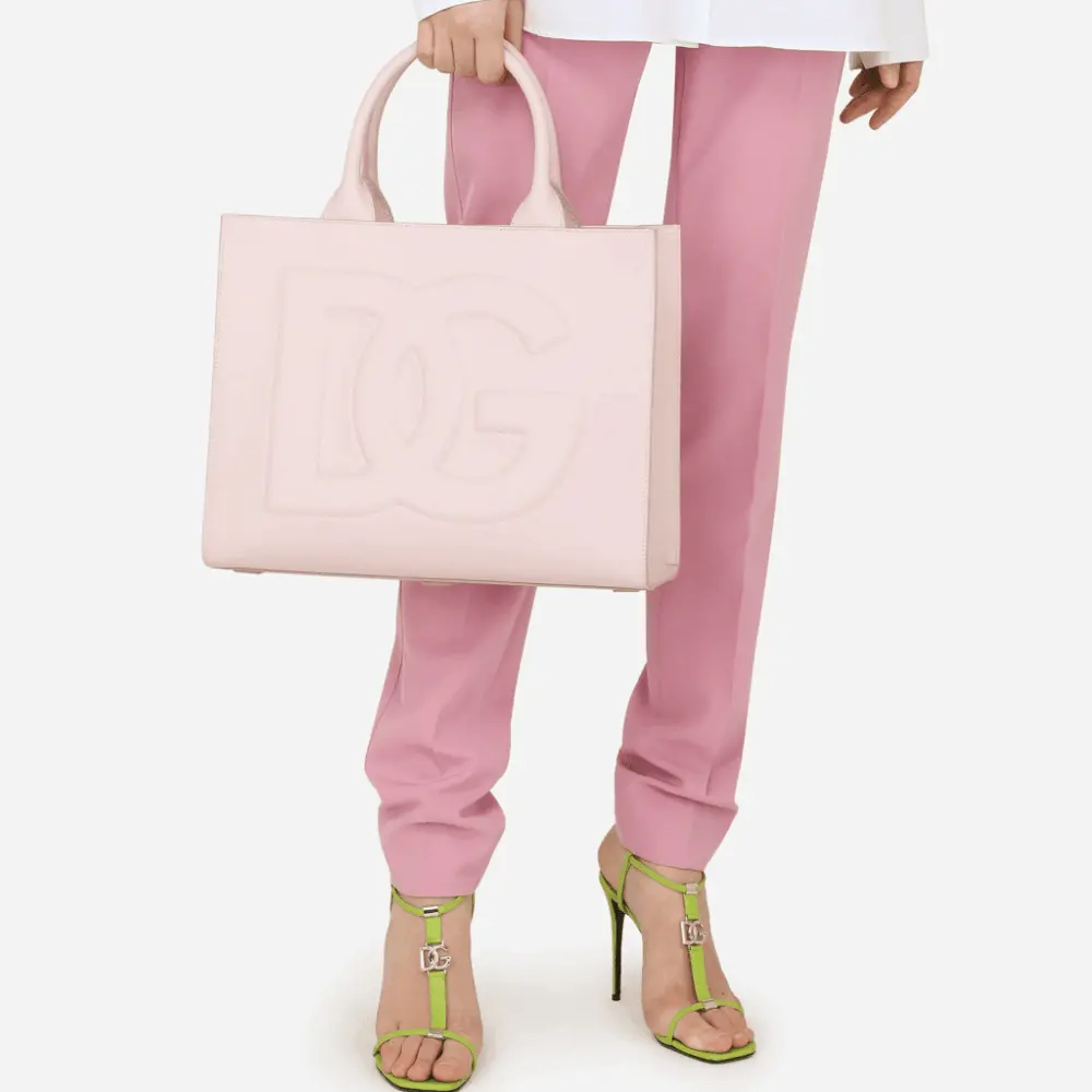 Alternative view of Túi Dolce & Gabbana Small Calfskin DG Daily Shopper 'Pink' BB7023AQ26987984