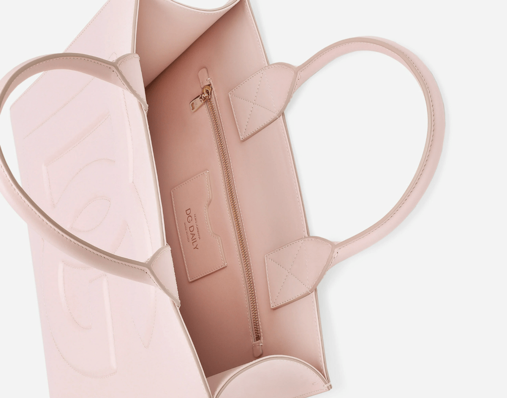 Túi Dolce & Gabbana Small Calfskin DG Daily Shopper 'Pink' BB7023AQ26987984 - Ảnh 5