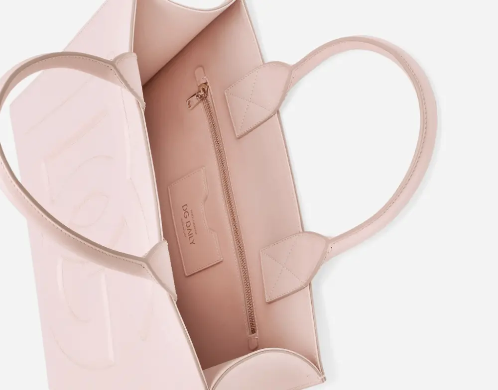 Túi Dolce & Gabbana Small Calfskin DG Daily Shopper 'Pink' BB7023AQ26987984 - Ảnh 5