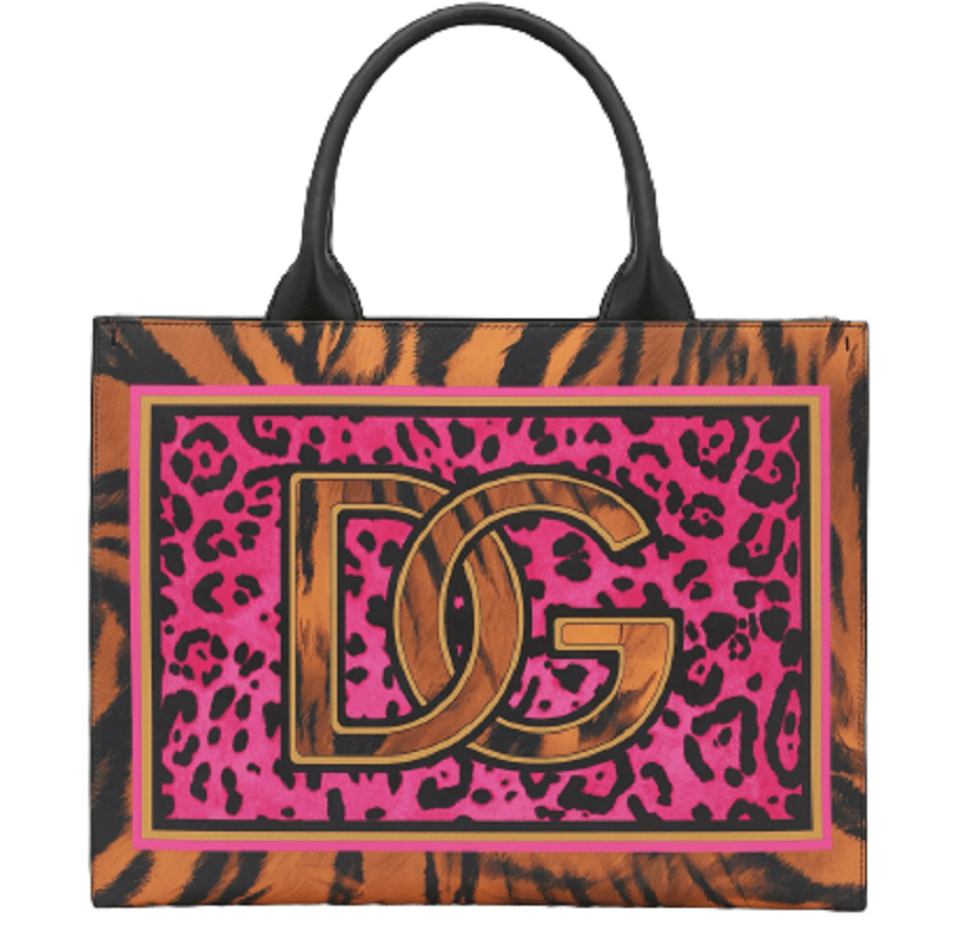 Túi Dolce & Gabbana Small DG Daily Tote Bag With 'Tiger Print' BB7023B5937HE3QL