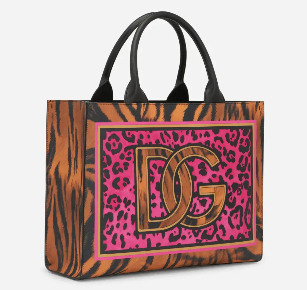 Túi Dolce & Gabbana Small DG Daily Tote Bag With 'Tiger Print' BB7023B5937HE3QL - Ảnh 3