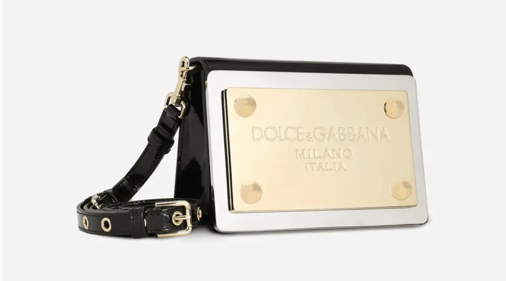 Alternative view of Túi Dolce & Gabbana 90s Sicily Clutch Branded 'White Gold'