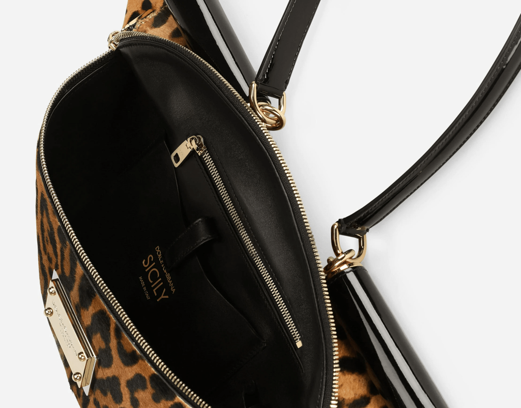 Túi Dolce & Gabbana 90s Sicily 'Leopard' BB7032AQ291HAALM - Ảnh 4