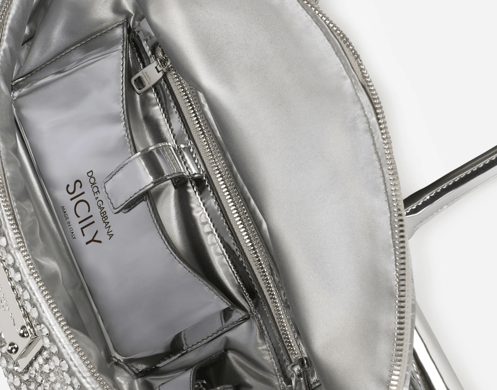 Túi Dolce & Gabbana Down Padded 90es 'Silver' BB7032AQ6228D708 - Ảnh 4