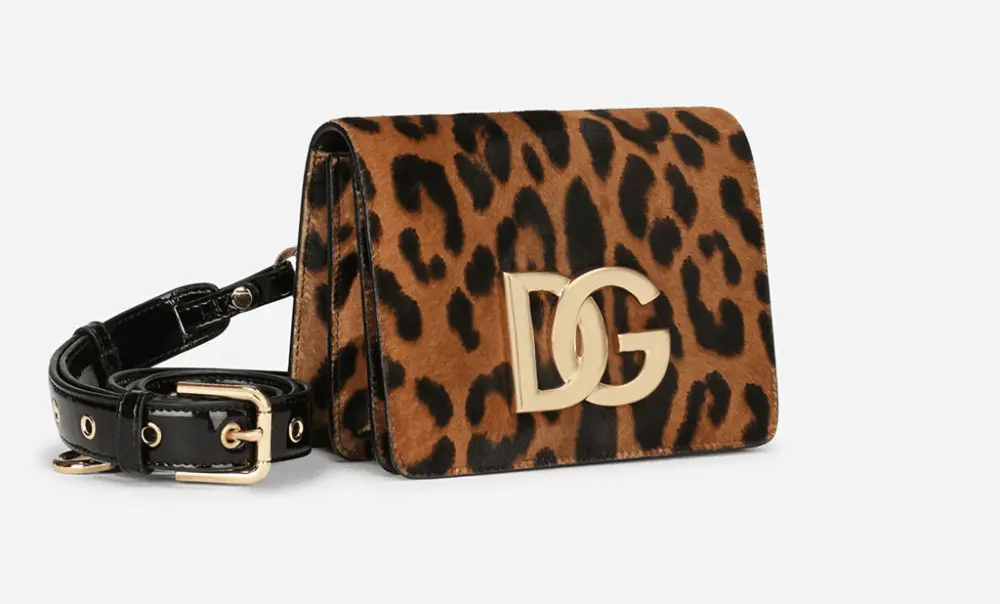 Túi Dolce & Gabbana Pony Hair 'LeoPard Print' BB7037AQ291HAALM - Ảnh 3