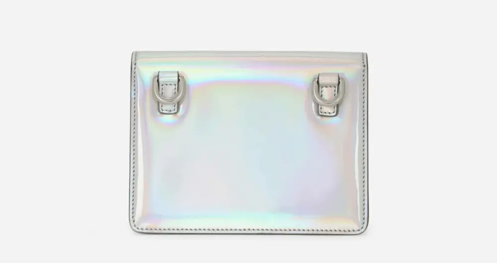Túi Dolce & Gabbana Strobo Calfskin Crossbody 3.5 Bag 'White' BB7037AQ49580998 - Ảnh 4