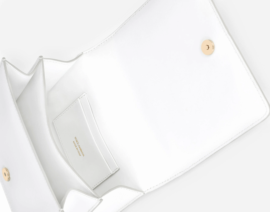 Túi Dolce & Gabbana Calfskin Crossbody 3.5 Bag 'White' BB7037AW57680002 - Ảnh 5