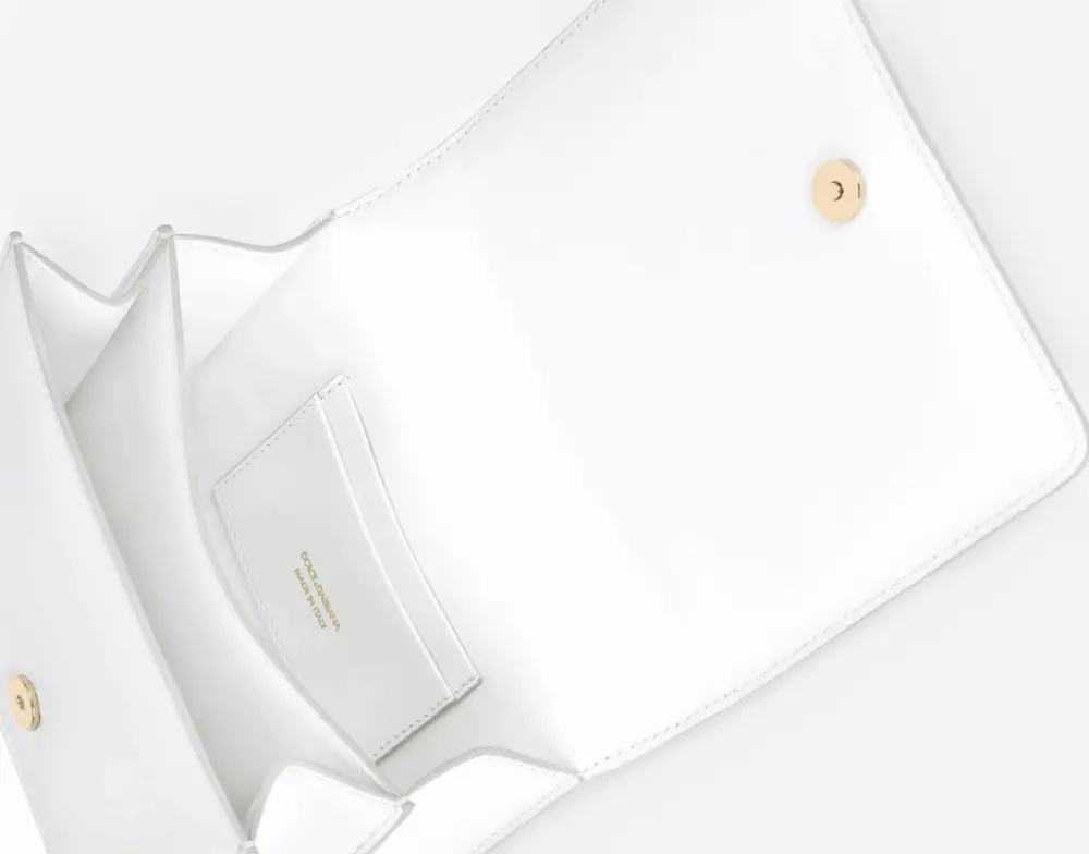 Túi Dolce & Gabbana Calfskin Crossbody 3.5 Bag 'White' BB7037AW57680002 - Ảnh 5