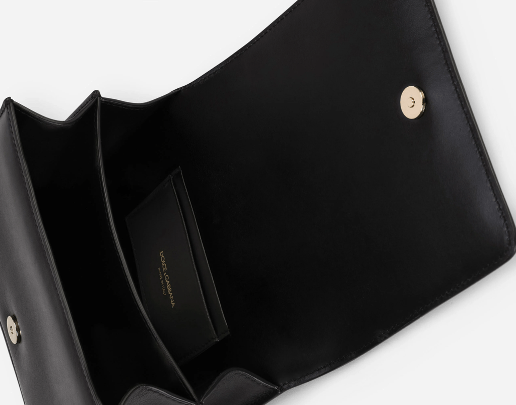 Túi Dolce & Gabbana Calfskin Crossbody 3.5 Bag 'Black' BB7037AW57680999 - Ảnh 5
