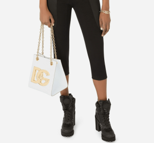 Alternative view of Túi Dolce & Gabbana Calfskin 3.5 Shoulder Bag 'White' BB7039AW57680002