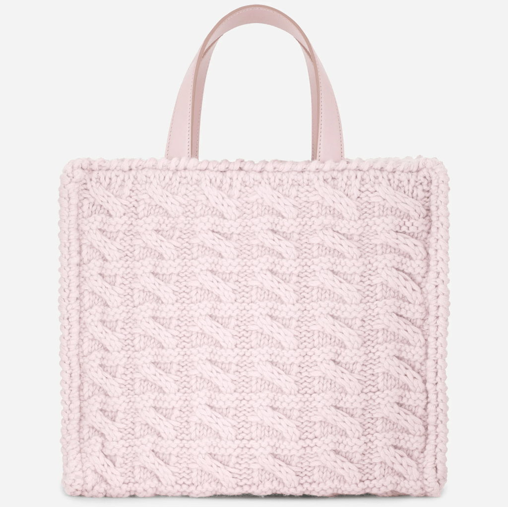 Túi Dolce & Gabbana Knit Small Beatric Shopper 'Pink' BB7049AQ14680470 - Ảnh 4