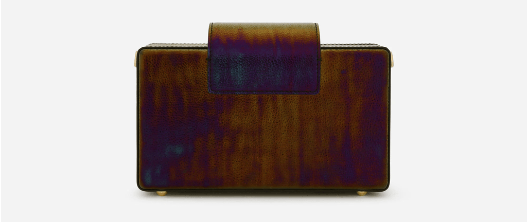 Túi Dolce & Gabbana Petroleum Calfskin Clutch With DG Fastening BB7074AQ55980995 - Ảnh 4