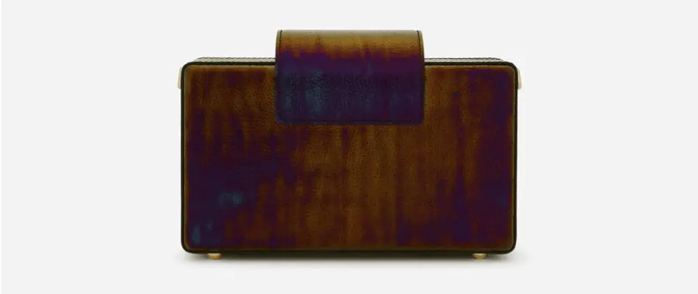 Túi Dolce & Gabbana Petroleum Calfskin Clutch With DG Fastening BB7074AQ55980995 - Ảnh 4