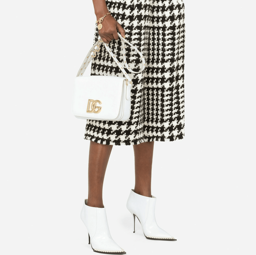 Túi Dolce & Gabbana Calfskin 3.5 Shoulder Bag 'White' BB7077AW57680002 - Ảnh 2