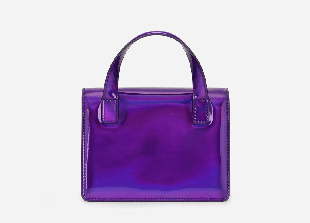 Túi Dolce & Gabbana Strobo Calfskin 3.5 Top-Handle Bag 'Purple' BB7078AQ4958H459 - Ảnh 3