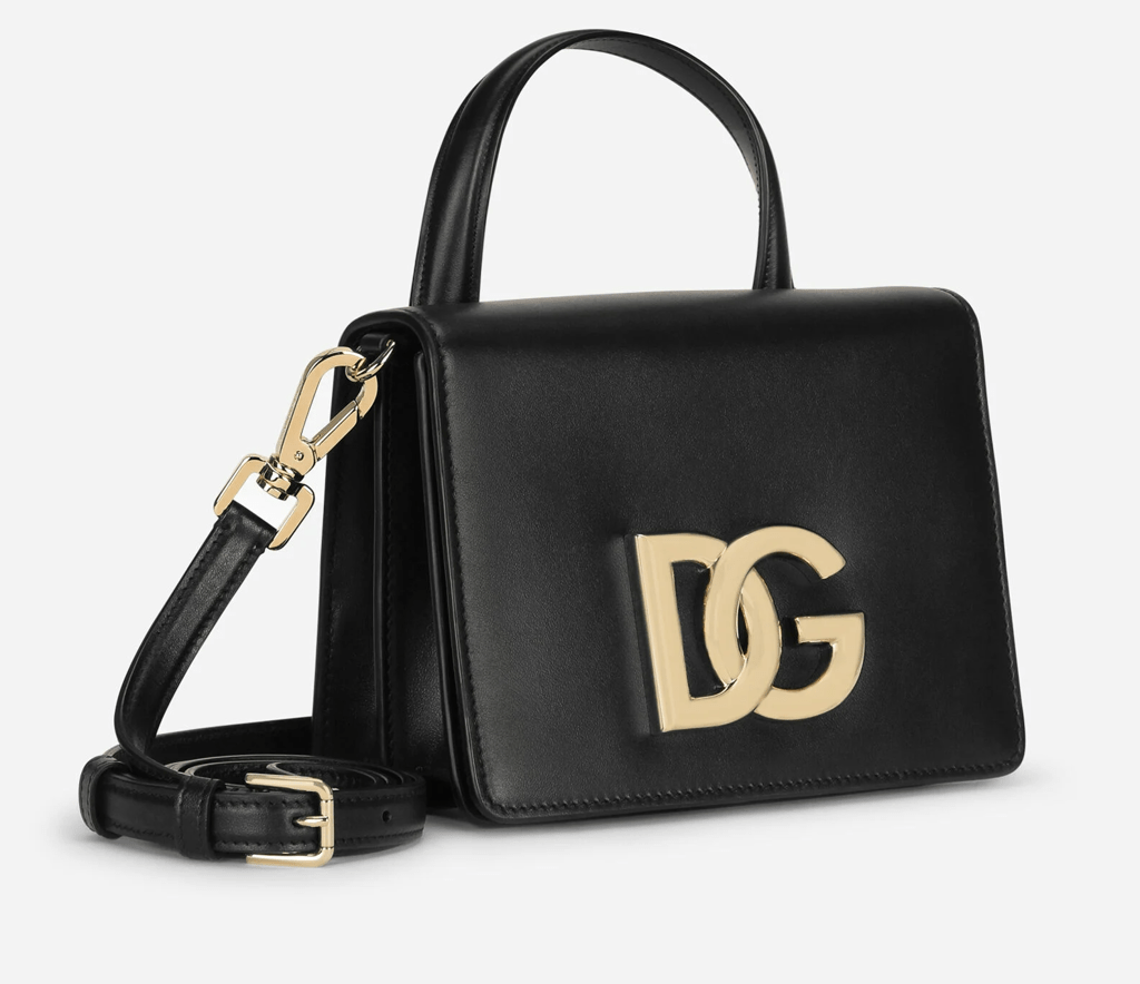 Túi Dolce & Gabbana Calfskin 3.5 Top-Handle Bag 'Black' BB7078AW57680999 - Ảnh 3