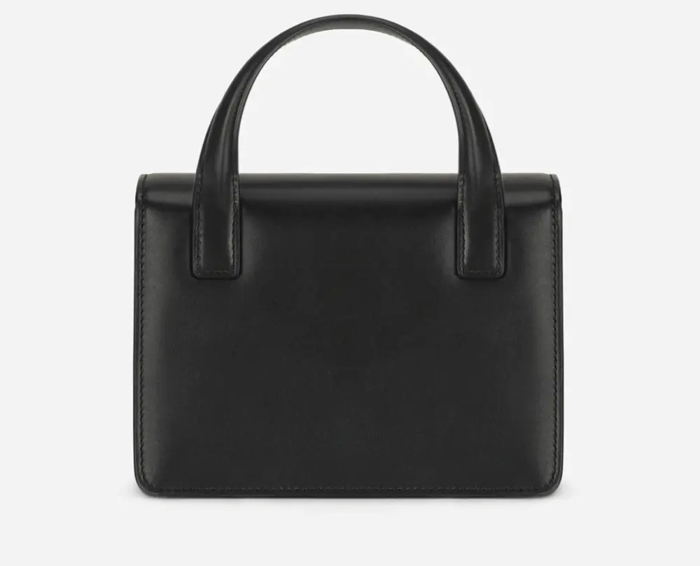 Túi Dolce & Gabbana Calfskin 3.5 Top-Handle Bag 'Black' BB7078AW57680999 - Ảnh 4