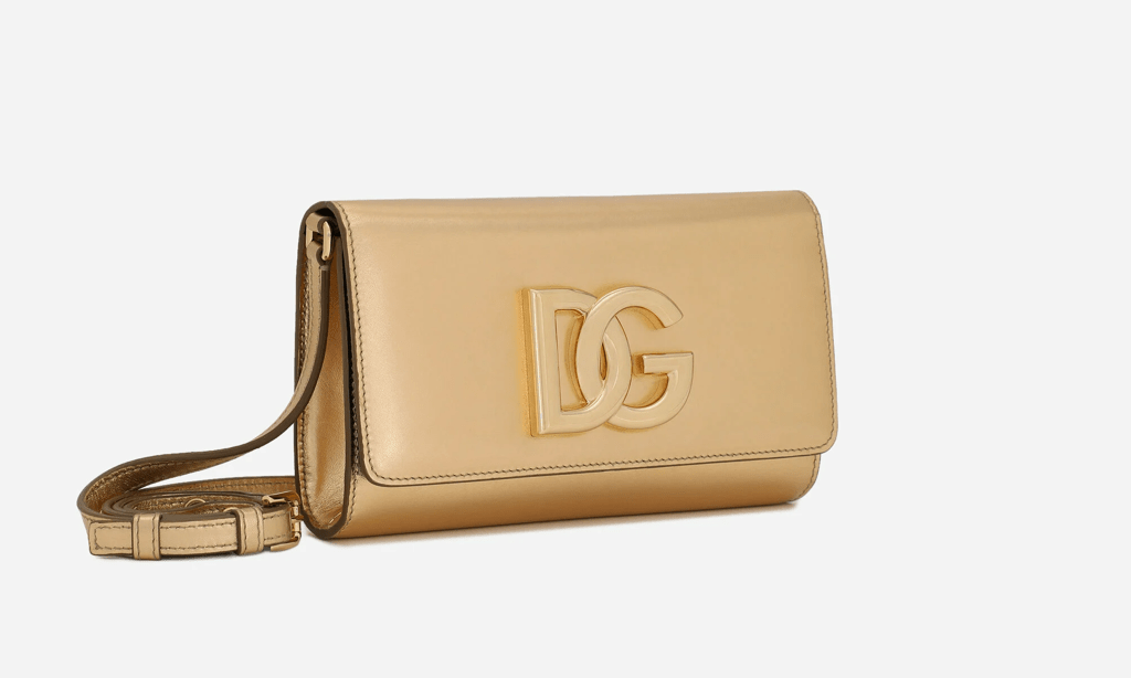 Túi Dolce & Gabbana Nappa Mordore 3.5 Clutch 'Gold' BB7082A101687080 - Ảnh 3