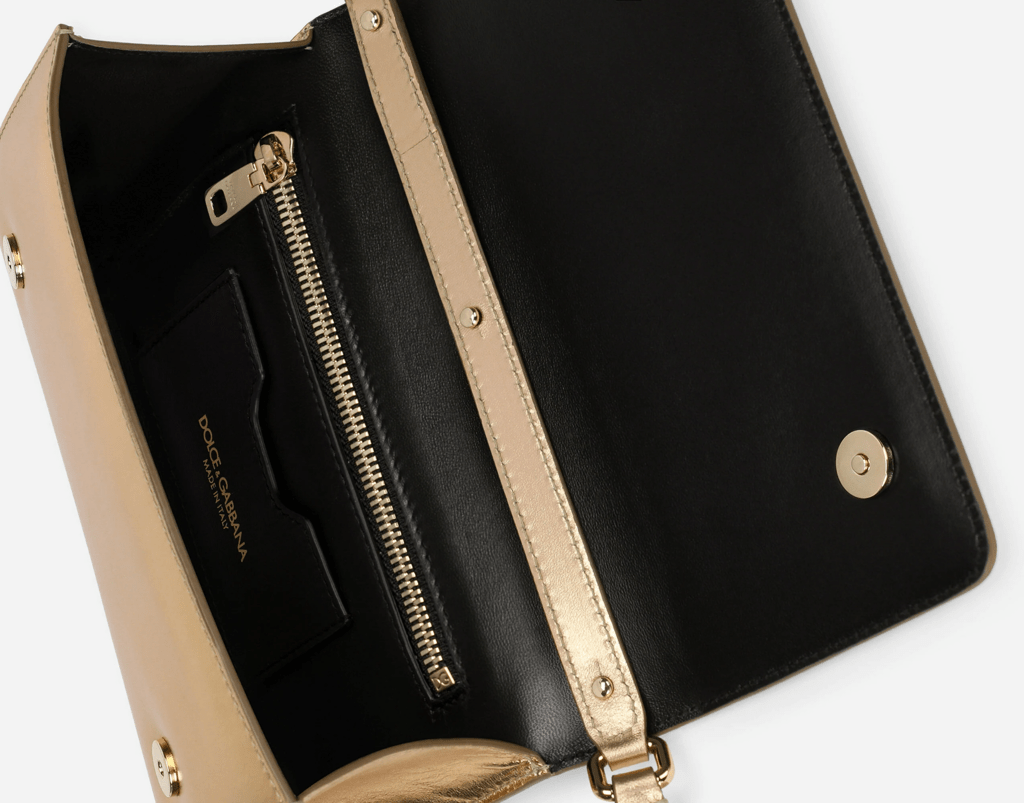Túi Dolce & Gabbana Nappa Mordore 3.5 Clutch 'Gold' BB7082A101687080 - Ảnh 5