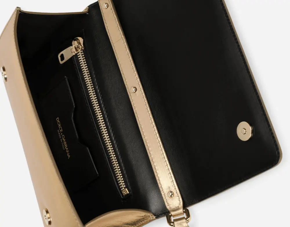 Túi Dolce & Gabbana Nappa Mordore 3.5 Clutch 'Gold' BB7082A101687080 - Ảnh 5